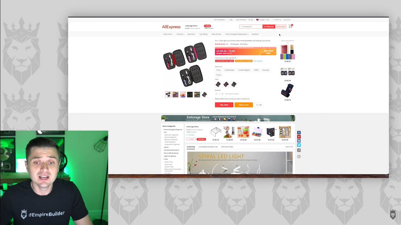 Screen grab of Peter Pru discussing one of the trending summer products