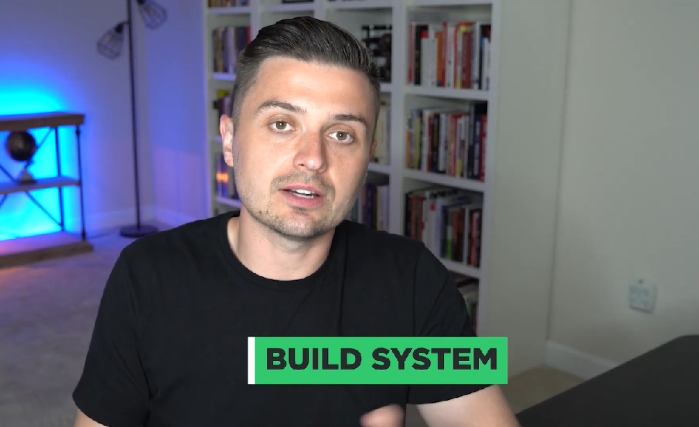 Screen grab of Peter Pru introducing the BUILD system
